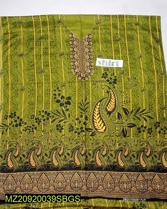 3 piece unstiched clothes