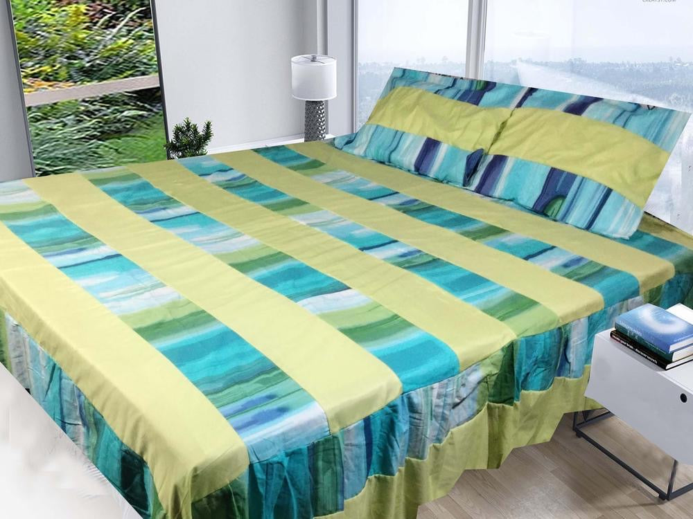 3 Pcs Cotton Sotton Printed Double
Bedsheet