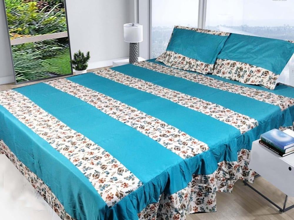 3 Pcs Cotton Sotton Printed Double
Bedsheet