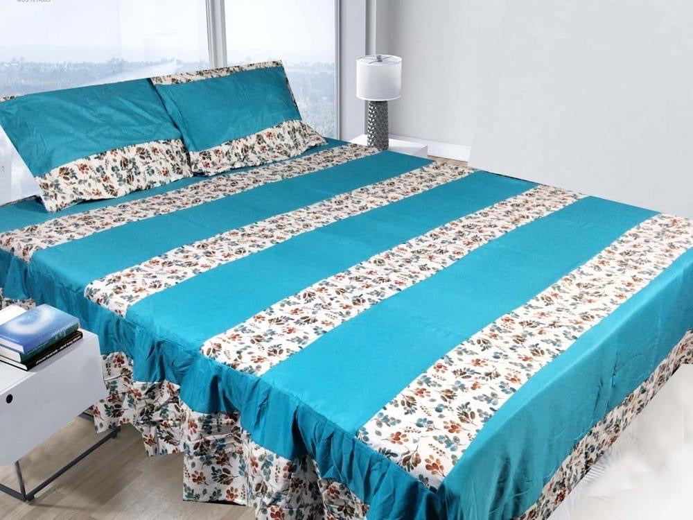 3 Pcs Cotton Sotton Printed Double
Bedsheet