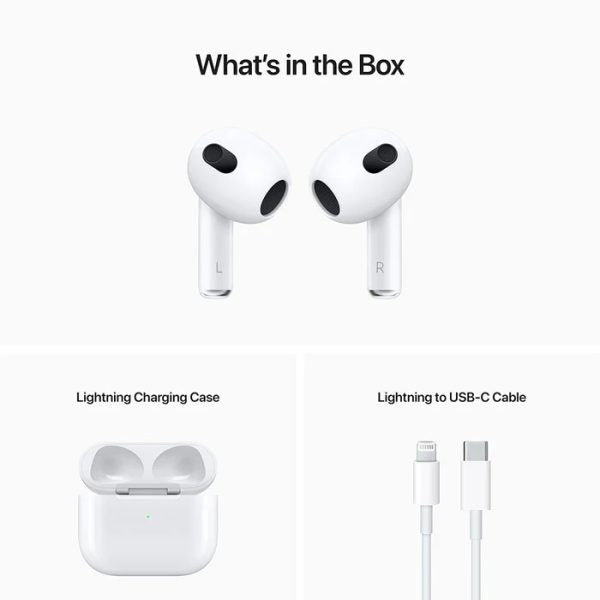 Apple Airpods Gen 3  With Wireless Charging Case (white)