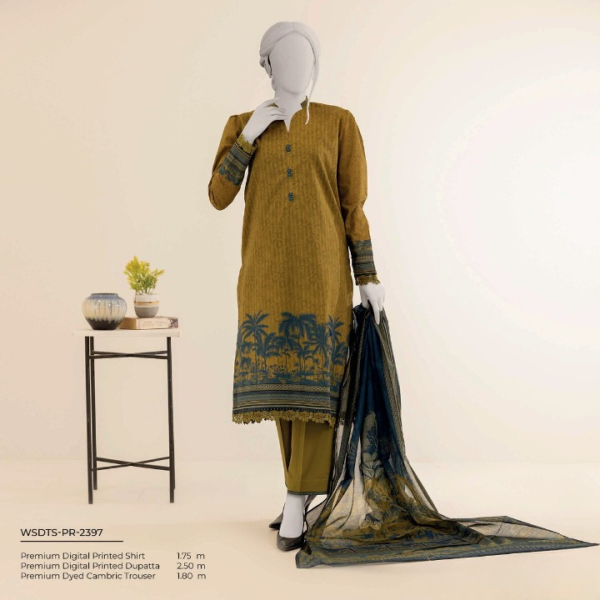 Mtj By Molana Tariq Jamil Luxury Digital Premium Printed Airjet Lawn 03piece Spring Summer Collection