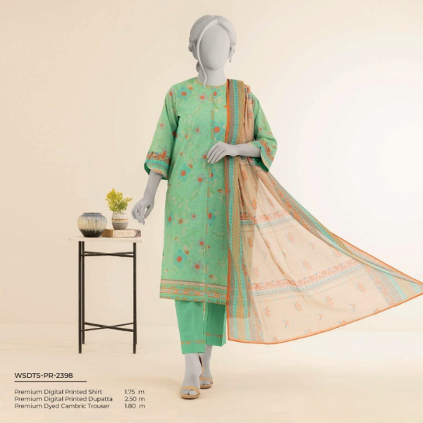 Mtj By Molana Tariq Jamil Luxury Digital Premium Printed Airjet Lawn 03piece Spring Summer Collection