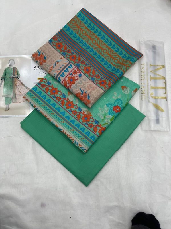 Mtj By Molana Tariq Jamil Luxury Digital Premium Printed Airjet Lawn 03piece Spring Summer Collection