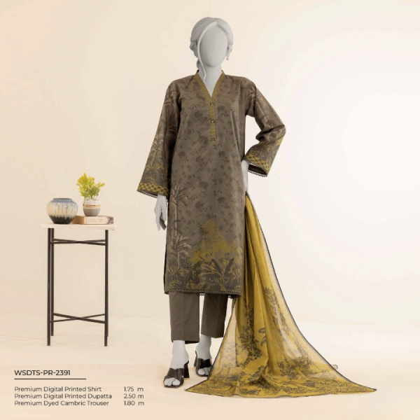 Mtj By Molana Tariq Jamil Luxury Digital Premium Printed Airjet Lawn 03piece Spring Summer Collection